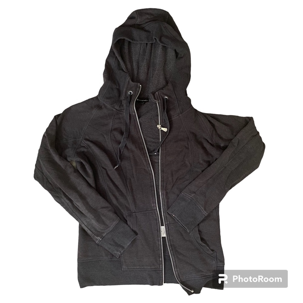 Dark grey zip-up hoodie